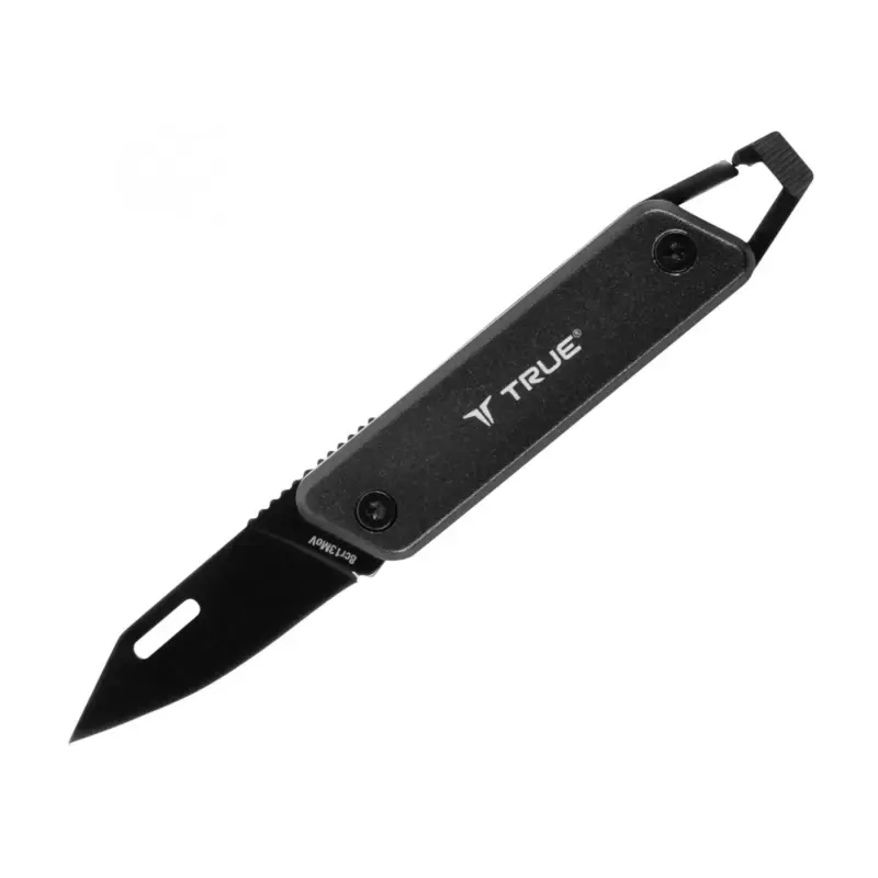True Utility Modern Keychain Knife, TU7060N, 4 cm rozsdamentes acél penge, multifunkcionális, eloxált alumínium markolat, TU7060N Gyors kiszállítás