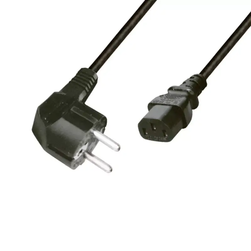Népszerű Home N 5 számítógépes hálózati csatlakozókábel, 2 m, H05VV-F 3G0,75 mm2 kábellel, védőérintkezős, max.1380W, fekete, N_5