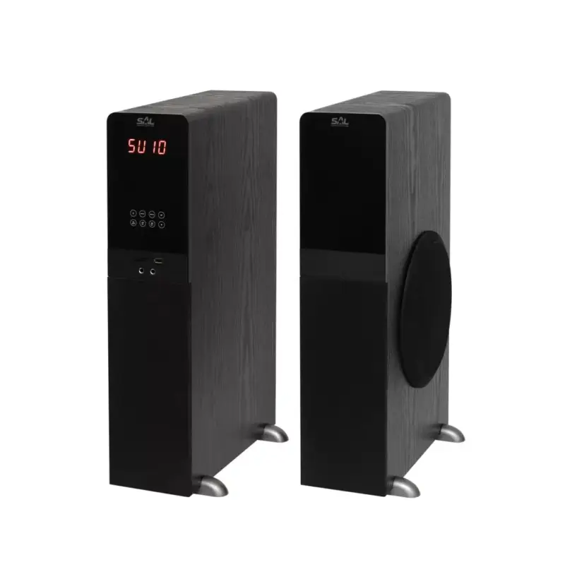 SAL, SAL 200 BT multimédiás hangdobozpár, 2 x 80 W, 3 utas Bass-reflex, BT, USB, SD, FM, 2 x RCA, 2 x 6,3mm jack, EQ, SAL_200BT Szuper ajánlat