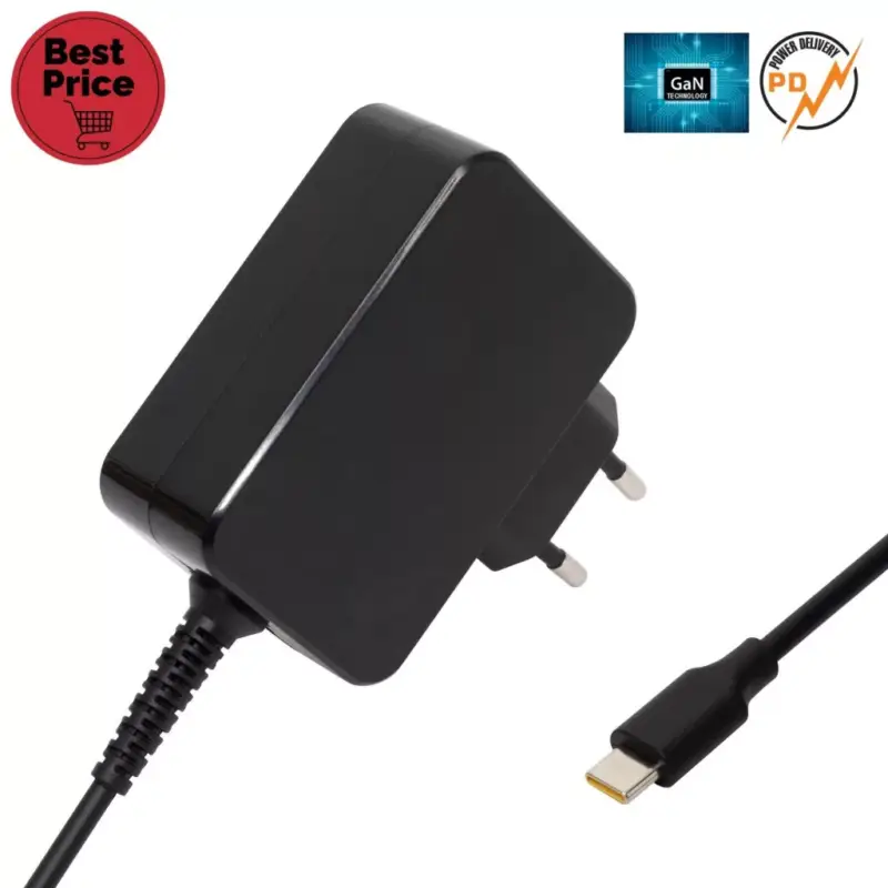 Legnépszerűbb Home NBC 65W univerzális USB-C gyorstöltő, maximális terhelhetőség 65 Watt,GaN technológia, hagyományos és PD eszközökhöz, NBC_65W