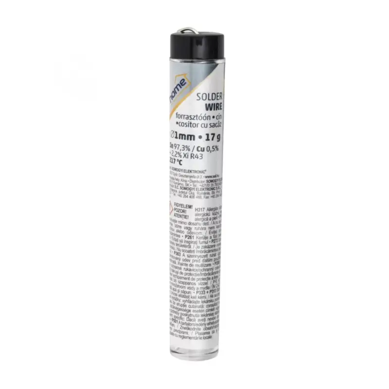 Népszerű Home SWCU 1/17 forrasztóóntoll, átmérő 1mm, Sn/Cu: 97,3%/0,5%, gyanta: 2,2 %, nettó súly: 17 g, méret:∅17x91mm, ólommentes!