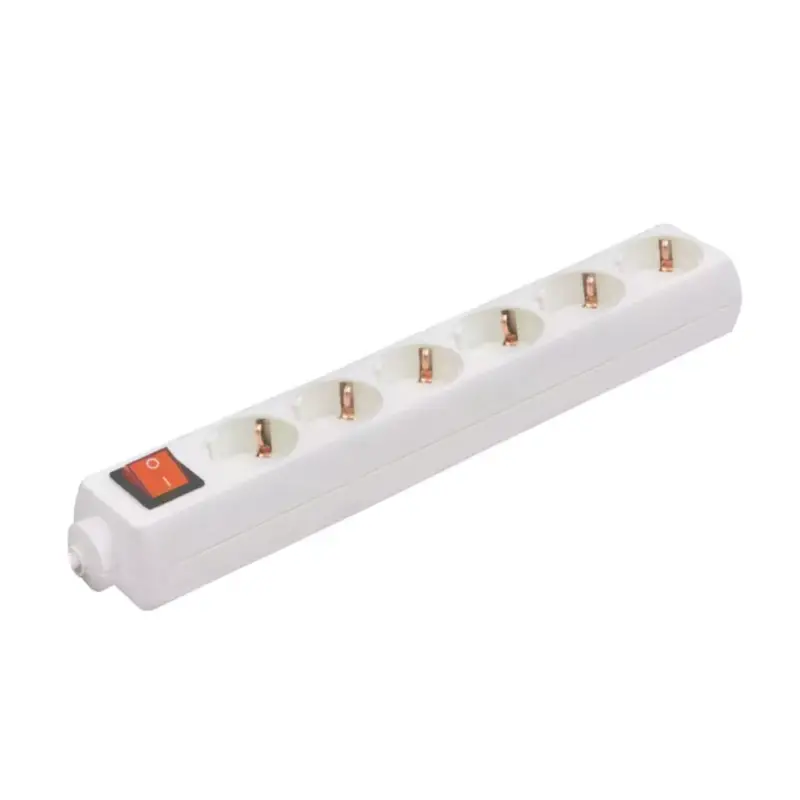 Home NV 06K hálózati elosztó, szerelhető, 6 gyermekvédelemmel ellátott kapcsolós aljzat, max. 3500W, fehér Biztonságos fizetés