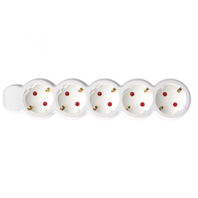 Árcsökkenés Home NV 5/WH hálózati elosztó, 1,5 m, H05VV-F 3G1,0 mm2 kábel, IP20 kivitel, 5 védőérintkezős aljzat, max. 3500W, fehér