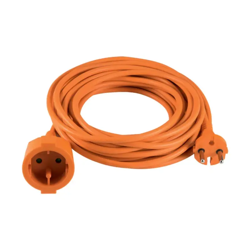 Home NV 4-20/OR/1,5 kéteres hosszabbító, 20 m, H05VV-F 2 x 1,5 mm2 kábel, IP 20 kivitel, 250V~/16A/3680W, narancssárga színű Prémium