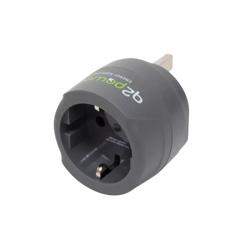 Q2POWER 1.200100-TH utazóadapter, Europe to UK, bemeneti feszültség: 100-250 V, 7 A, teljesítmény:100V-700W/250V-1750W Nézd meg most