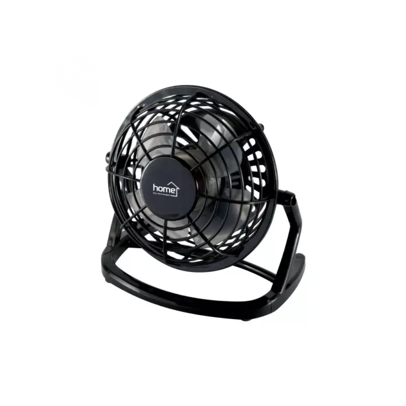 Azonnal elérhető Home TF 10 USB asztali ventilátor, 2,5 W, 10 cm-es lapátátmérő, 1 fokozat, 1,4 m USB vezeték, fekete