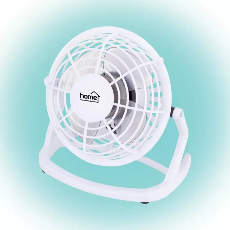 Home TF 10 USB/WH asztali ventilátor, 2,5 W, 10 cm-es lapátátmérő, 1 fokozat, 1,4 m USB vezeték, fehér Exkluzív ajánlat