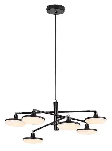 Bestseller Rábalux 72239 Madi Beltéri lámpa Függeszték matt fekete, fehér LED 24, meleg fehér (2700-3000K), IP20