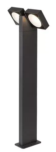 Rábalux 77102 Telde Kültéri lámpa Kültéri állólámpa antracit, átlátszó LED 14, meleg fehér (2700-3000K), IP54 Végkiárusítás
