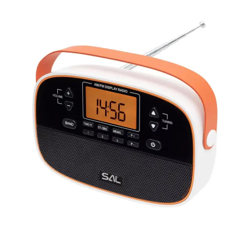 Gyors kiszállítás SAL RPR4LCD táskarádió, AM-FM automatikus hangolás, 2x40 programhely, órakijelzés