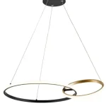 Rábalux RBL72296 Emilion Beltéri lámpa Függeszték fekete/ arany, fehér LED 36 IP20 Különleges ajánlat