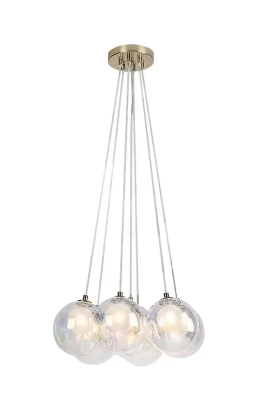 Rábalux RBL72304 Rosehip Beltéri lámpa Függeszték pezsgő, többszínű G9 7x MAX 25 IP20 Alacsony ár