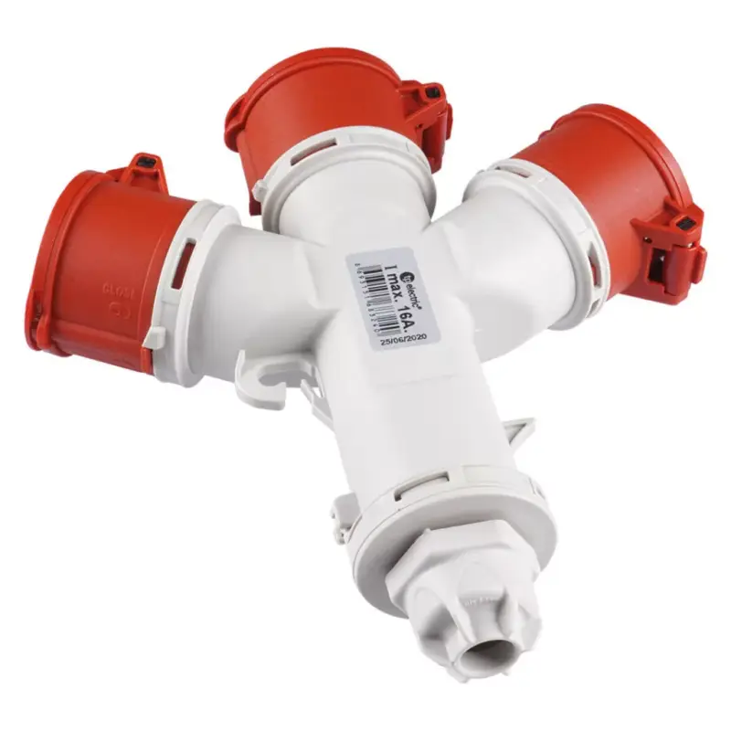 TP Electric (5X16A)-os3 ágú dugalj, IP44, tömszelencés bekötés 3105-503-1600 Szezonális akció