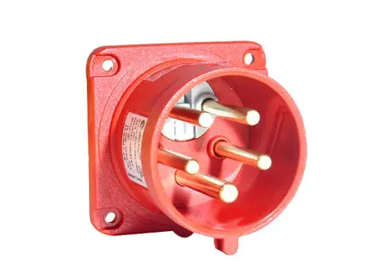 TP Electric 5x32A - Fázisváltó dugvilla beépíthető egyenes (IP44) 75x75mm 3107-354-1600 Kedvezményes ár