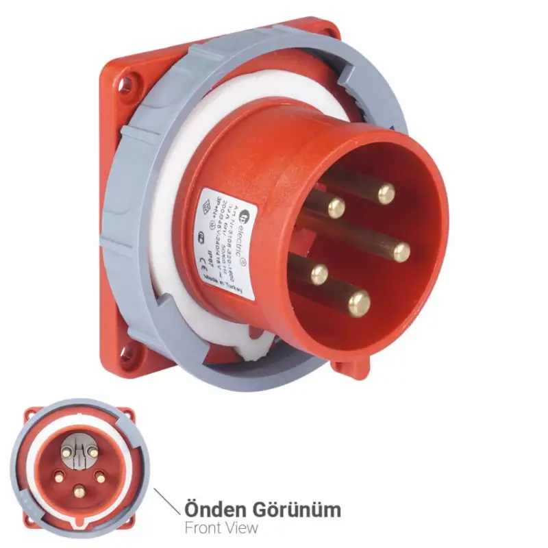TP Electric 5x32A - Fázisváltó dugvilla beépíthető egyenes (IP67) 83x90mm 3108-354-1600 Különleges ajánlat