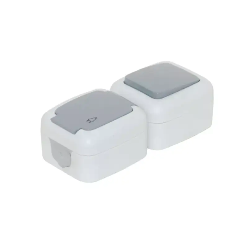 Prémium TP Electric Nyomókapcsoló + 220V dugalj fedéllel (függőleges) - IP54 3201-304-0601
