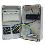 Végkiárusítás TP Electric Ipari doboz szerelt 130x220 2x(2P+F) előlapon VEZETÉKELVE(3318-200-0000) 3318-111-0003