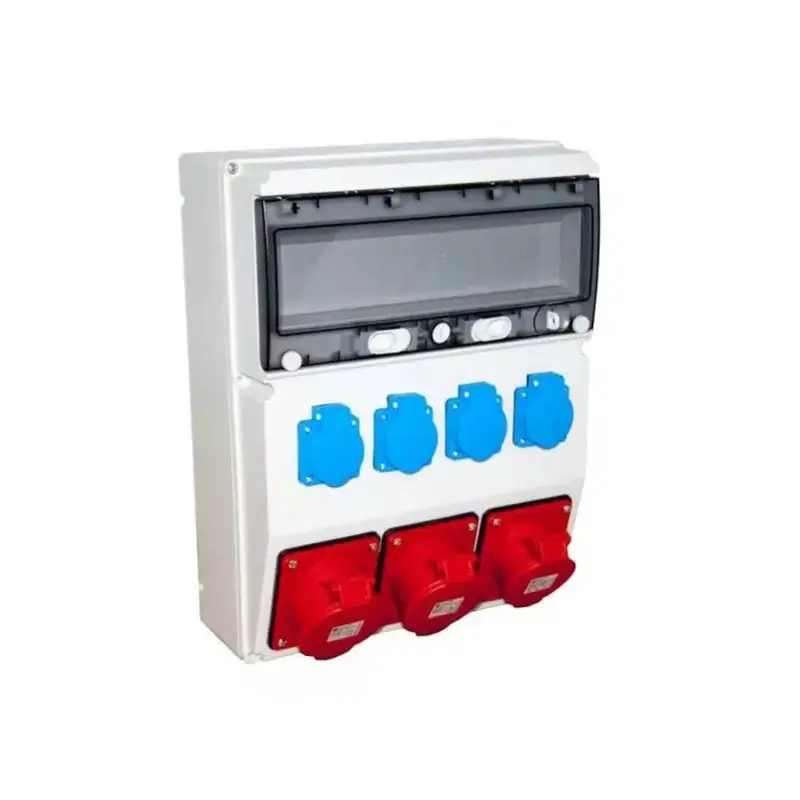 TP Electric Ipari doboz szerelt 300x400mm, IP44, 3x(5P16A) + 4x(2P+F), gyorscsatlakozós aljzatokkal 3360-400-0503HH Expressz kézbesítés
