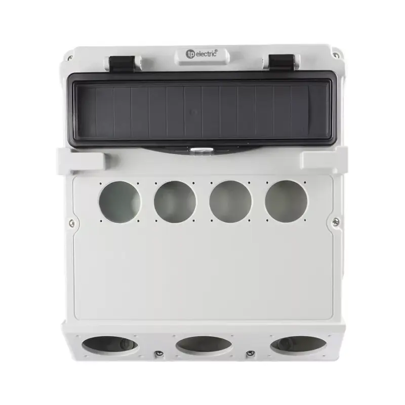 Kiárusítás TP Electric Ipari üres doboz, 300x340, IP44, 14 modulos, 4x(2P+F) és 3x(75x75) szerelvényekhez előkészítve 3600-000-0000
