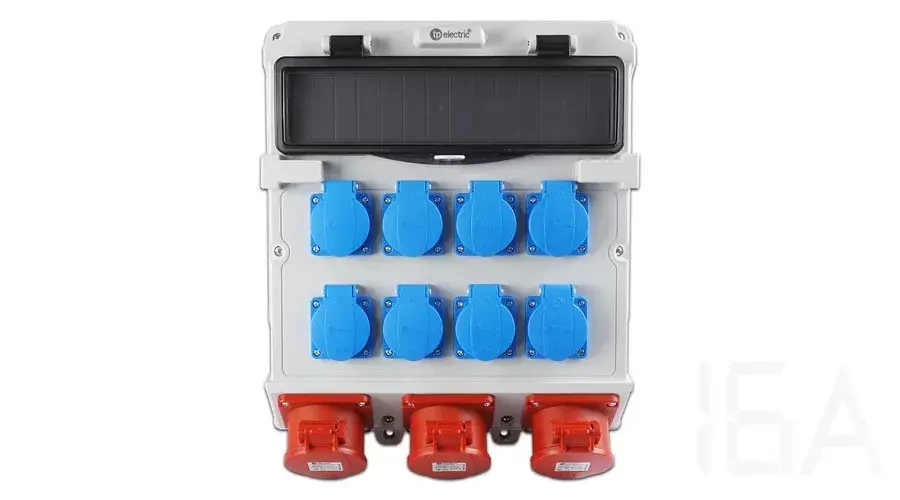 TP Electric Szerelt ipari doboz 300x340, IP44, 8x(2P+F)+ 3x(5x16A), 14 modulos 3610-800-0503 Akciós ár