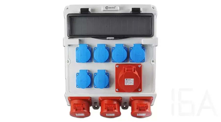 TP Electric Szerelt ipari doboz 300x340 , IP44, 6x(2P+F)+3x(5x16A)+1x(5x32A), 14 modulos 3630-400-5371 Azonnali szállítás