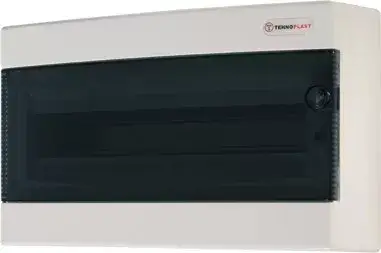 Tehnoplast Csere ajtó süllyesztett és falon kívüli elosztó dobozhoz, C sorozat, 18 modul, átlátszó THP-AJTO-ATL-18C Szuper akció