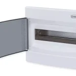 Tehnoplast Süllyesztett kiselosztó doboz, C sorozat, 12modulos,átlátszó ajtó-1soros,283x232x106mm,IP40 THP-U12C Ne maradj le
