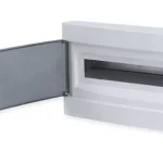 Tehnoplast Süllyesztett kiselosztó doboz, C sorozat, 24 modulos, átlátszó ajtó, 1soros,500x255x106 mm, IP40 THP-U1x24C Kedvezményes ár