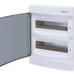 Bestseller Tehnoplast Süllyesztett kiselosztó doboz, C sorozat, 24modulos,átlátszó ajtó-2soros,283x357x106mm,IP40 THP-U24C