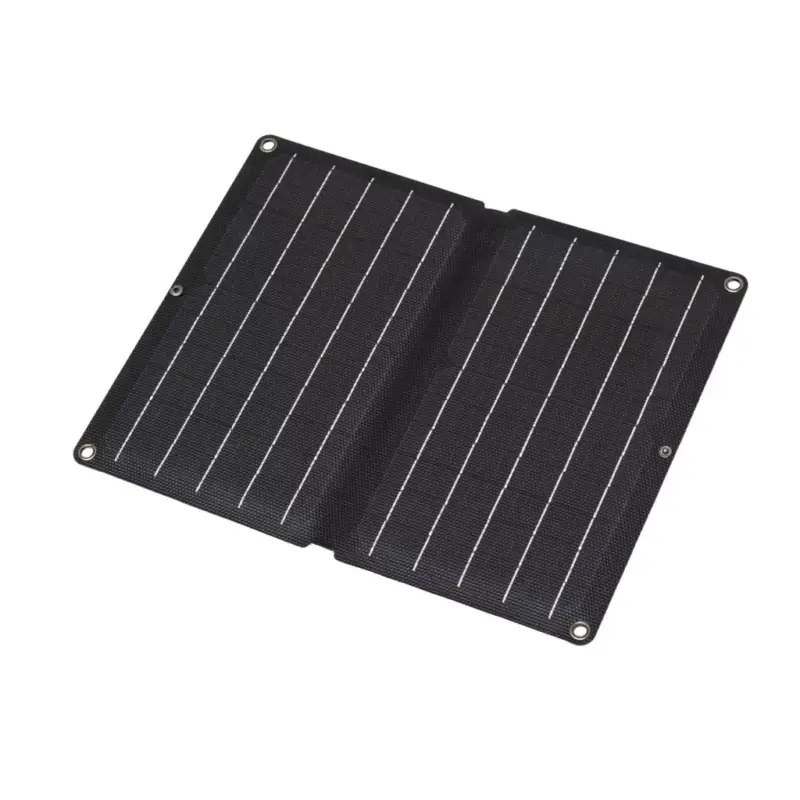HOME MSC10W hordozható napelemes USB töltő, összecsukható, 10Watt, 2xUSB, LED töltésjelző, felakasztható, tartozék karabinerekkel Gyors kiszállítás