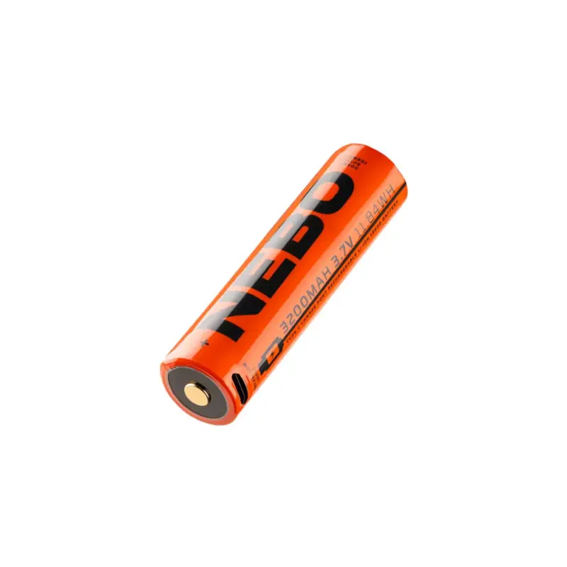 Árengedmény NEBO NEB-BAT-0005-G akkumulátor, Li-ion 18650, 3200 mAh kapacitás, 3,7 V