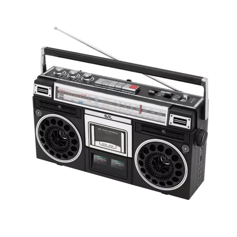 Vedd meg online SAL RRT BROOKLYN sztereó kazettás rádiós magnó, Bluetooth, USB, microSD, MP3, felvétel, 4-sávos rádió, multimédia