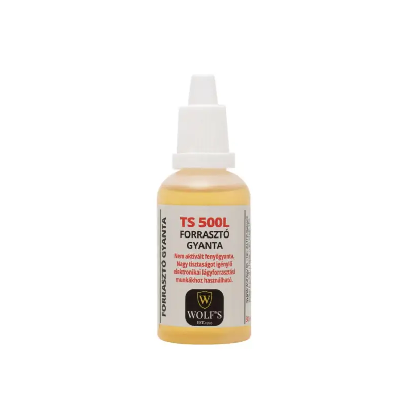 Biztonságos fizetés WOLF'S TS 500L forrasztó gyanta, folyékony, 30ml