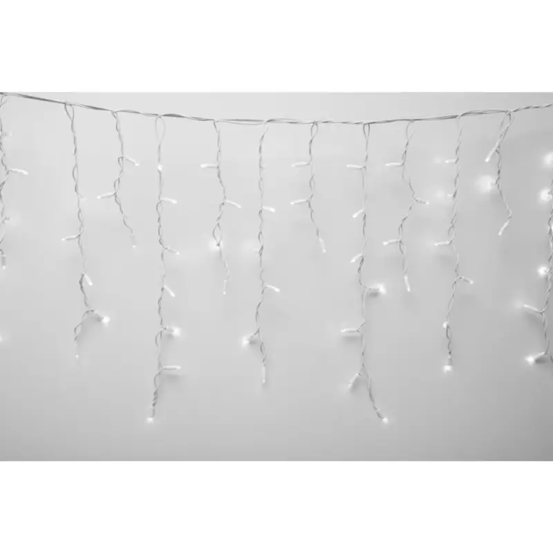 HOME KSFW200WW sorolható fényfüggöny, 4 méter, 200db melegfehér LED, fehér vezeték, kül- és beltéri kivitel Vedd meg most