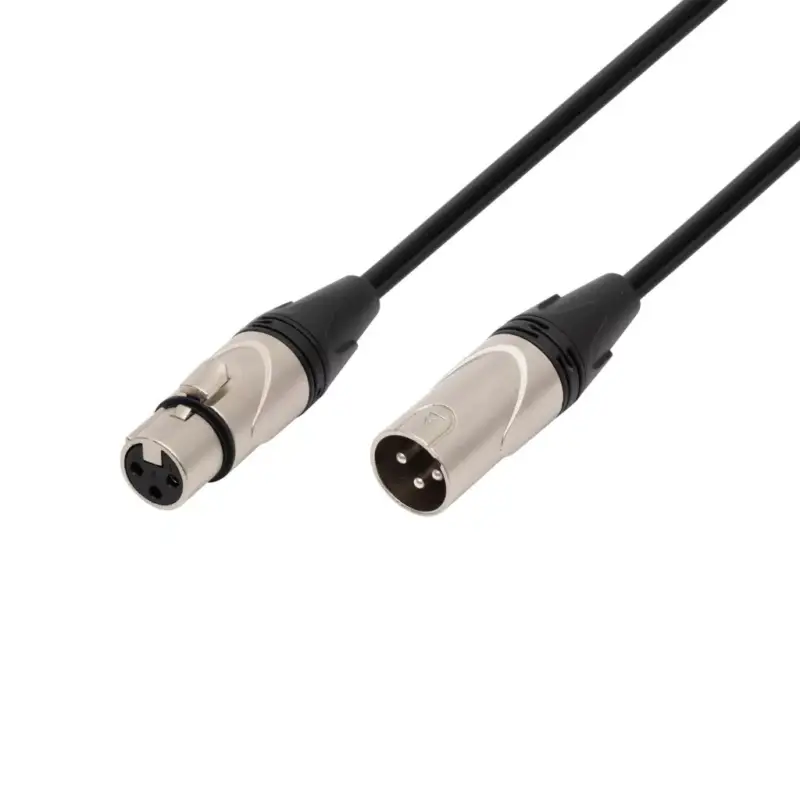 Újdonság SAL XLR1 audio kábel, XLR dugó / XLR aljzat, 1 méter, 6mm, fém, réz vezeték