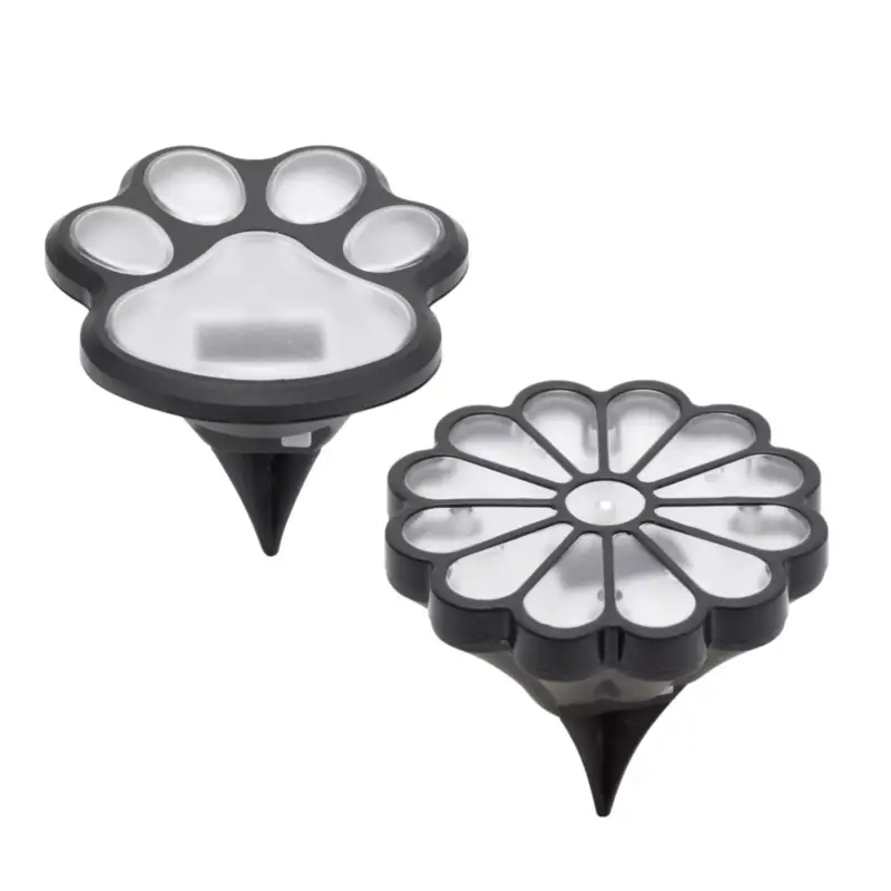 HOME MX674 napelemes kerti lámpa, tappancs, virág, 12db/display, 1db melegfehér LED, cserélhető akkumulátor Szuper akció