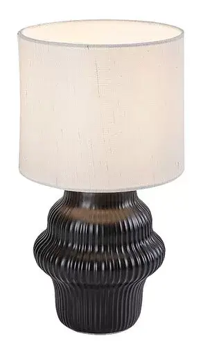 Biztonságos vásárlás Rábalux 74058 Glimo Beltéri lámpa, Asztali lámpa, fekete-fehér E14E14 1x MAX 40, IP20