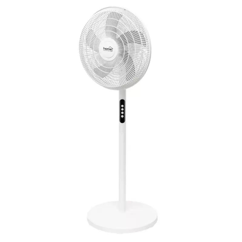 Rendeld meg most HOME SF16C álló ventilátor, 50 W, 40 cm lapátátmérő, 3 fokozat, oszcillálás funkció, fehér
