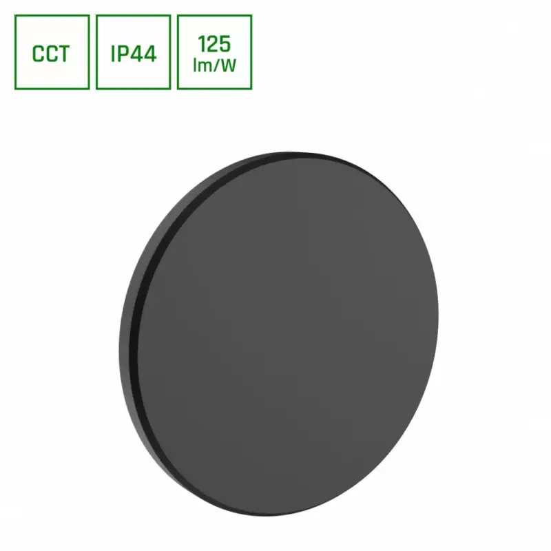 Alacsony ár PIATTA 9W 230V IP44 CCT 120x47 mm fekete SLI003029CCT_PW SpectrumLED
