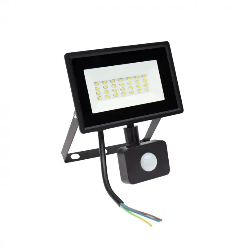 NOCTIS mozgásérzékelős LED-reflektor, 120°, IP44, 20 W, Hideg fehér, fekete SLI029049CW_CZUJNIK_PW SpectrumLED Olcsóbb