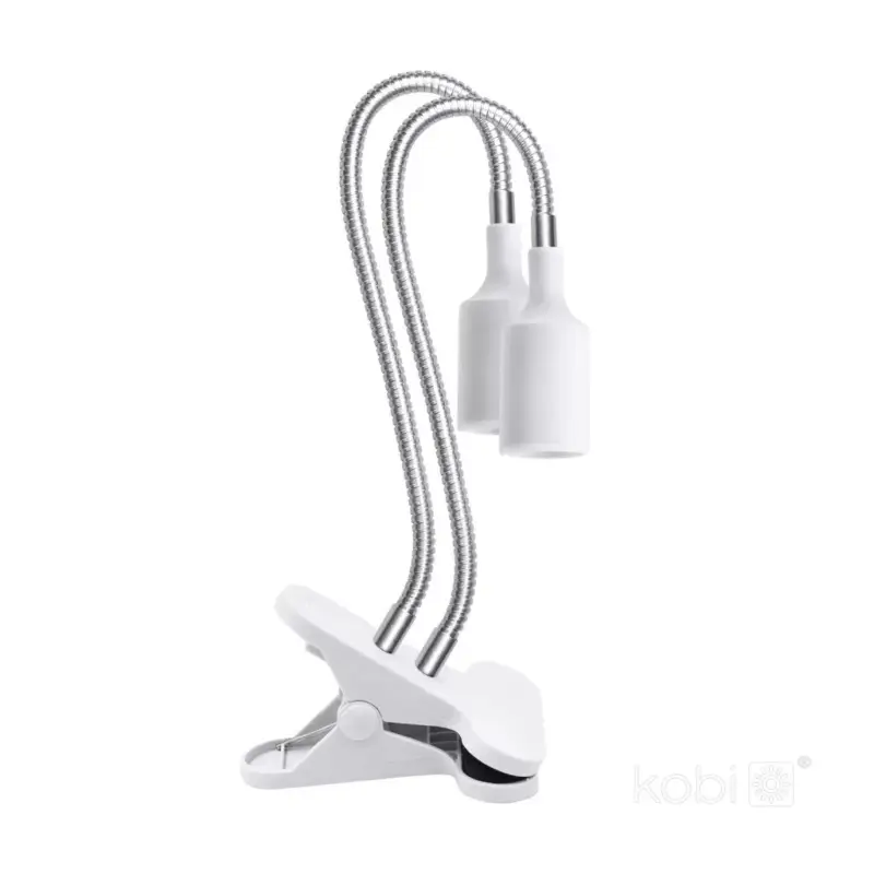 LED növénynevelő lámpa LED PLANTY CLIP W DUO 1xE27 white Kobi Design KOBI-004017 SpectrumLED Olcsóbb