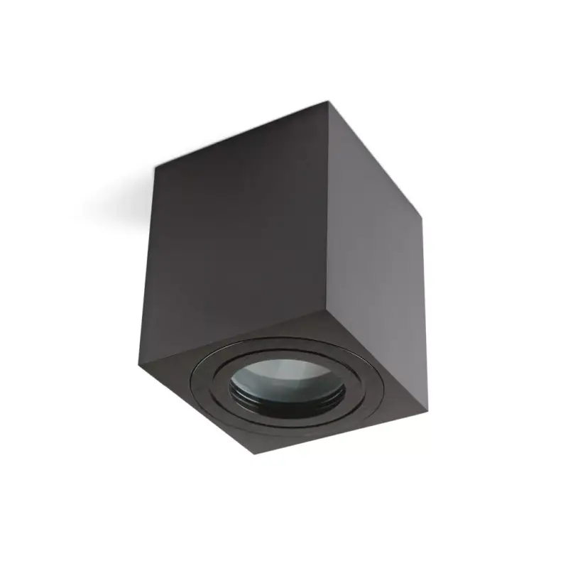 Downlight AQUARIUS 1xGU10 square IP44 black Kobi KOBI-002007 SpectrumLED Legnépszerűbb