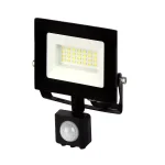 Szuper akció LUMINO mozgásérzékelős LED-reflektor, 120°, IP44, 20 W, Természetes fehér, fekete LL-203365 LED line