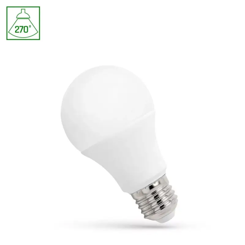 E27 LED-fényforrás, 4,9 W, Hideg fehér CW 6000K 450lm, WOJ13272_4_9W SpectrumLED Prémium