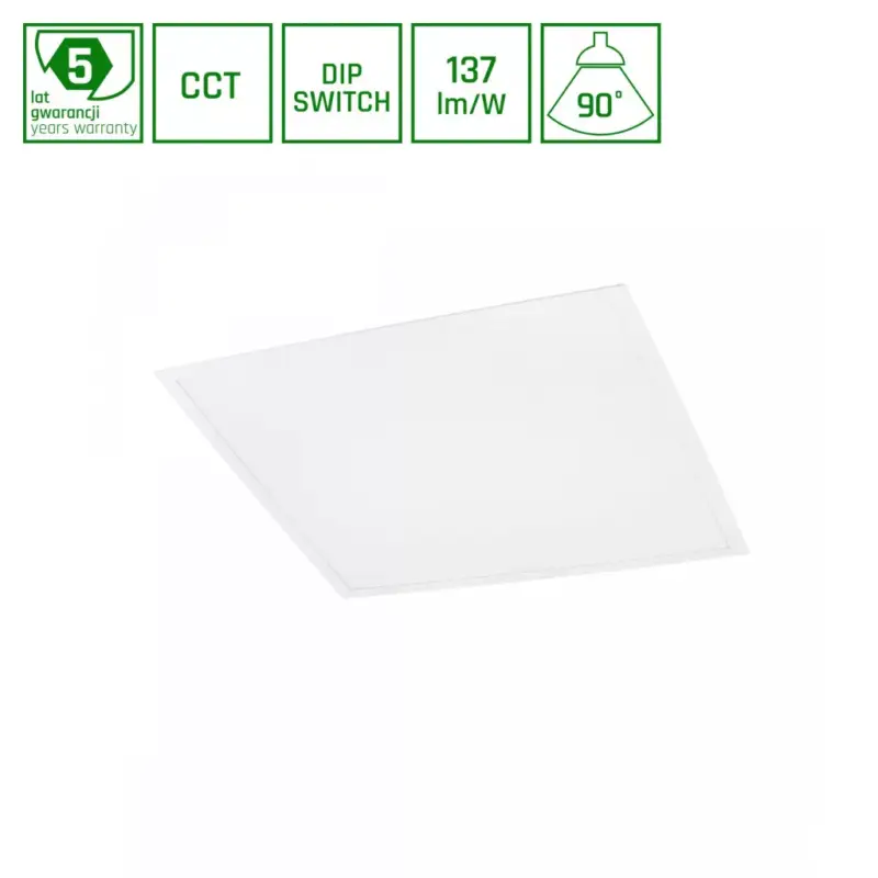 ALGINE Backlight LED-panel, 26/36/46 W, IP20, UGR<19, 600x600 mm, Szabályozható színhőmérséklet, 5 év garancia SLI035082CCT_PW SpectrumLED Prémium