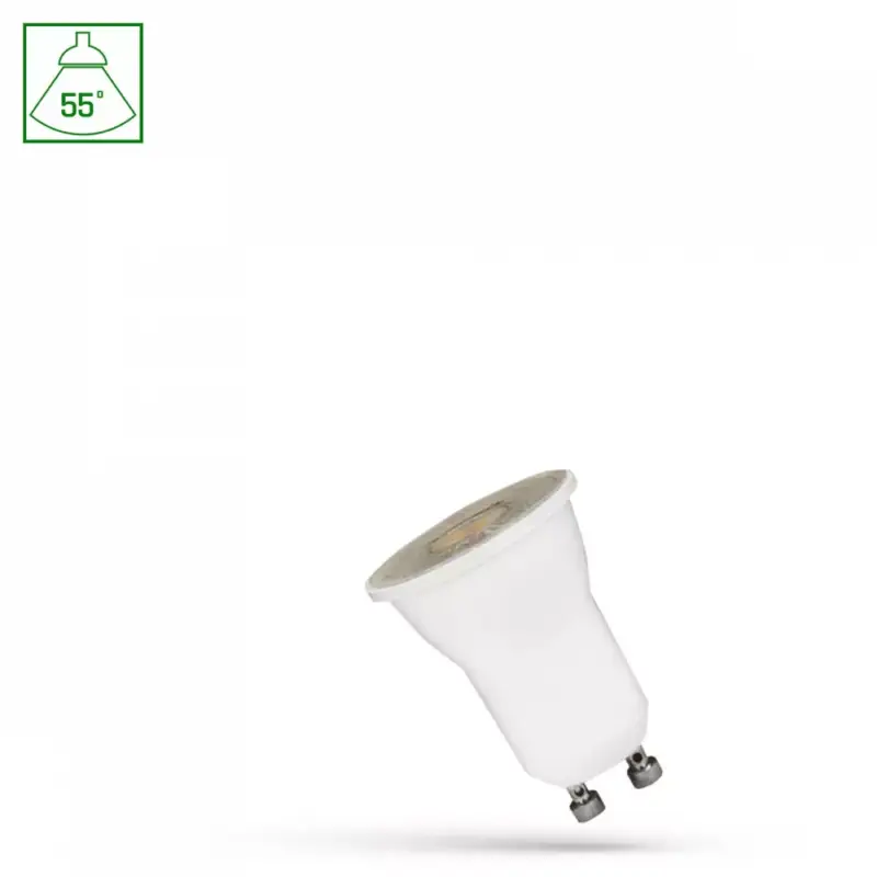 GU10 LED-fényforrás, 4 W, Meleg fehér WW 3000K 300lm, WOJ14666 SpectrumLED Csak ma