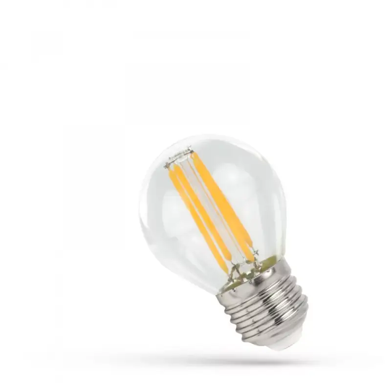 E27 LED-fényforrás, 4 W, filament, Meleg fehér WW 1800K 340lm, WOJ14652 SpectrumLED Biztonságos fizetés