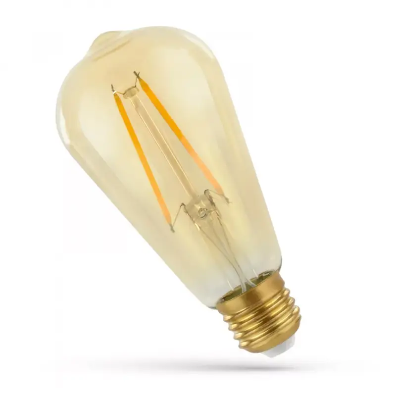 Gyors szállítás E27 LED-fényforrás, 4,9 W, filament, Meleg fehér WW 2400K 490lm, WOJ14460_4_9W SpectrumLED