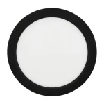 LED line LITE Downlight EASY FLEX 230V IP20 IK05 9-12-15W CCT 1050lm kerek fekete LL-209954 LED line Akciós ár