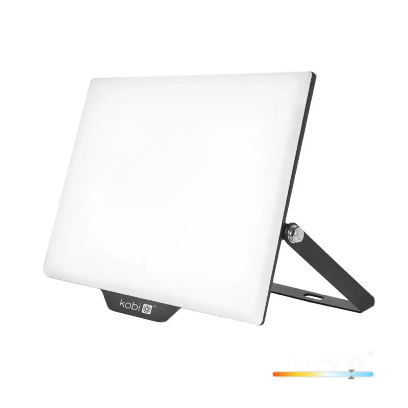 Szezonális akció DELYO MHN LED-reflektor, 110°, IP65, 100 W, Hideg fehér, fekete KOBI-004233 KOBI
